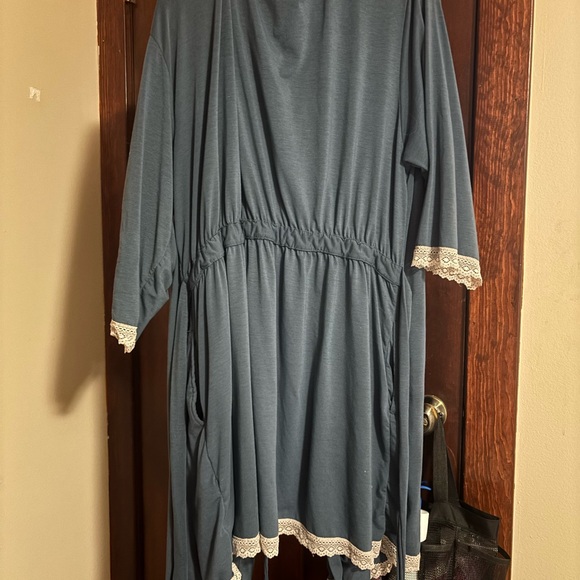 Blue Women's Robe - Picture 2 of 3